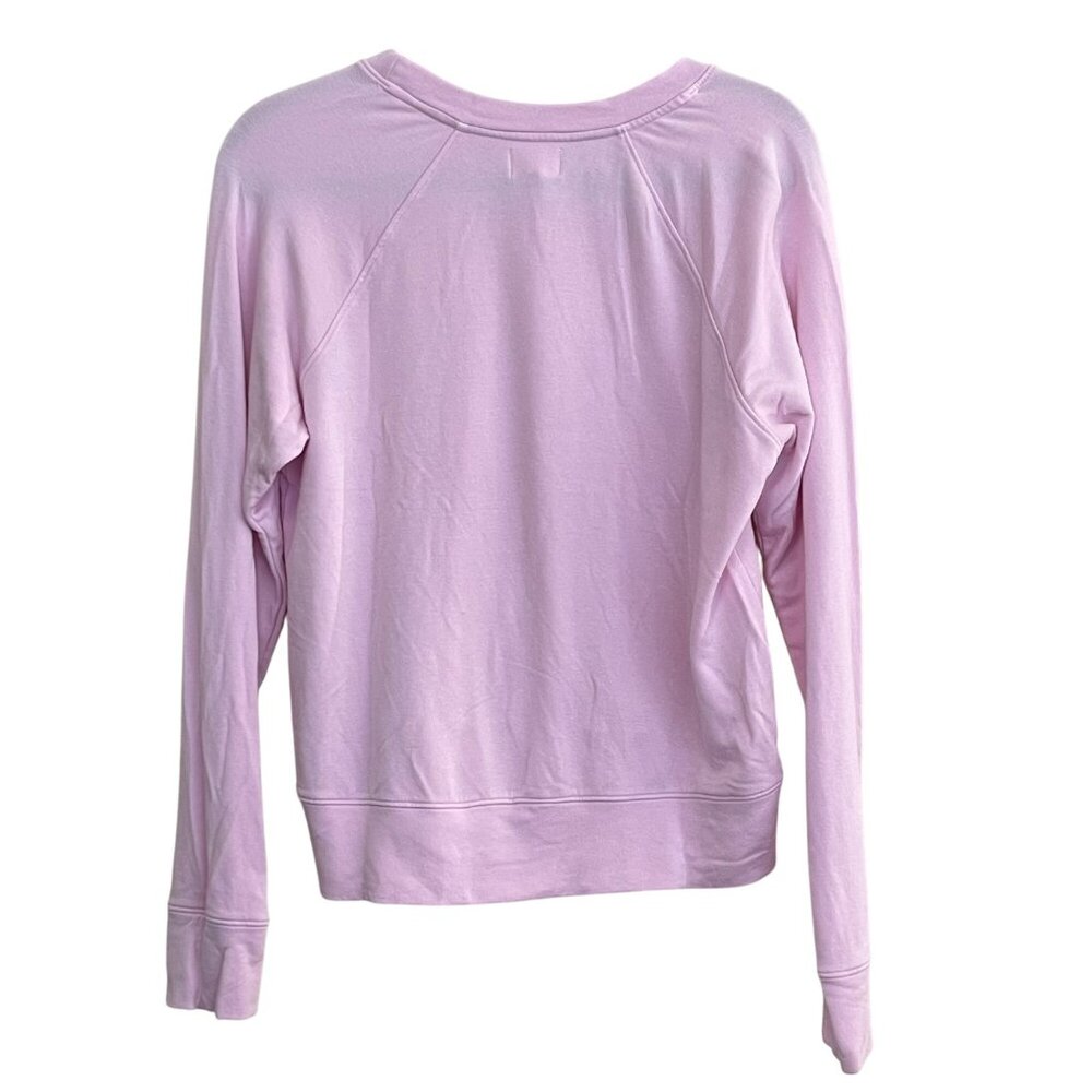 Sundry Pink Crewneck Pullover Sweatshirt Long Sleeve Top NEW Large - Picture 2 of 2